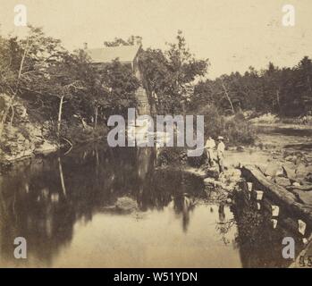 Blick auf Catskill Creek., Edward Anthony (American, 1818 - 1888), 1860-1862, Eiweiß silber Drucken Stockfoto