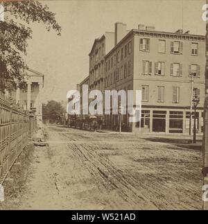 Scriven Haus, Ecke Kongress und Stier Straßen. Savannah, Georgia., Edward und Henry T. Anthony & Co (American, 1862-1902), über 1869, Eiweiß silber Drucken Stockfoto