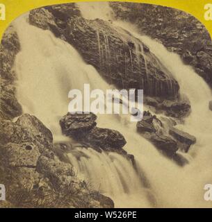 Cascade dans la Vallee de Lauterbrunnen. Suisse., William England (British, 1816-1896), 1863 - 1864, Eiweiß silber Drucken Stockfoto