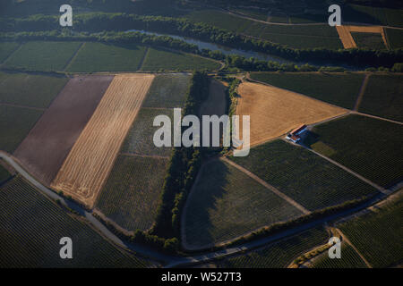 16/07/19 Ballonfahrt über La Rioja, Spanien. Foto von James Sturcke | sturcke.org Stockfoto