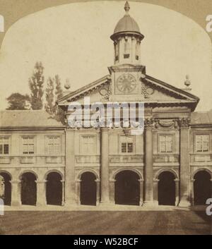 Emmanuel College, Cambridge. Kapelle, Bibliothek, & Bildergalerie., London Stereoscopic Company (1854-1890), 1860, Eiweiß silber Drucken Stockfoto