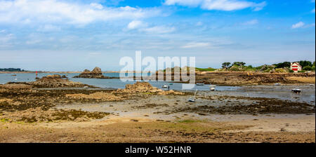 Ile de Brehat, Blick auf die Insel, Cotes d'Armor Department, Bretagne, Frankreich Stockfoto