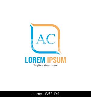 AC Schreiben Logo Design. Kreative Moderne AC Buchstaben Symbol Abbildung design Stock Vektor