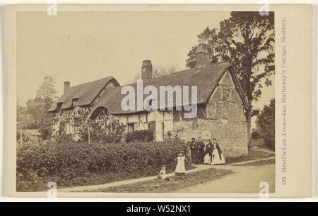 Stratford-upon-Avon - Anne Hathaway's Cottage, Shottery, Francis Bedford (Englisch, 1815/1816 - 1894), ca. 1865, Eiweiß silber Drucken Stockfoto