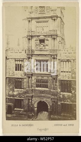 Turm der Schule - 5 Stile der Architektur, Hügel & Saunders (Briten, aktive etwa 1860-1920), 1865-1870, Eiweiß silber Drucken Stockfoto