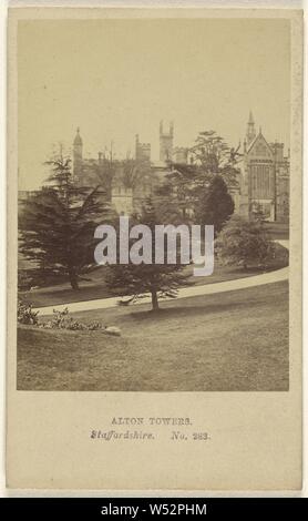 Alton Towers Staffordshire. Vordere Ansatz, Manchester fotografische Begleitung (Englisch, 1865-1868), 1864-1865, Eiweiß silber Drucken Stockfoto