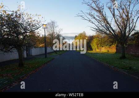Der Loch Lomond und Cowal Weg. Halbinsel Cowal. Hochland. Schottland. Großbritannien Stockfoto