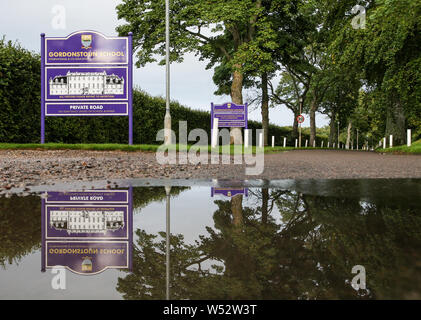 Elgin, UK, 26. Juli 2019. Datei Foto. Es hat heute bekannt gegeben, dass Gordonstoun school in Elgin ist als Teil der schottischen Kindesmissbrauch Untersuchung geprüft werden. Foto 23. September 2015 berücksichtigt. Credit: Andrew Smith Stockfoto