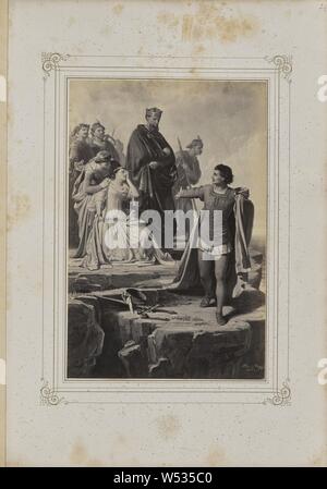 Der Taucher, Josef Albert (1825-1886), Stuttgart, Deutschland, 1859 - 1862, Eiweiß Silber drucken, 21,6 × 14,2 cm (8 1/2 x 5 9/16 Zoll Stockfoto