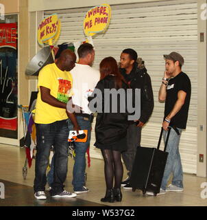 MANCHESTER, UK BGT STAR HERR ZIP MUSIK VIDEO KREDIT IAN FAIRBROTHER/ALAMY STOCKFOTOS Stockfoto