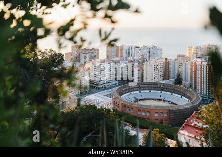 Plaza de Toros/Stierkampfarena in Málaga Stockfoto