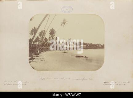 Vista na Costa keine Lugar denominado Guaibú sic, Marc Ferrez (Brasilien, 1843-1923), Recife, Pernambuco, Brasilien, 1875-1876, Eiweiß Silber drucken, 19,3 × 25,2 cm (7 5/8 x 9 15/16 in Stockfoto