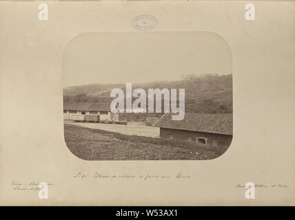 Estação da Estrada de Ferro em Una, Marc Ferrez (Brasilien, 1843-1923), Pernambuco, Brasilien, 1875-1876, Eiweiß Silber drucken, 19,2 × 25,3 cm (7 9/16 x 9 15/16 in Stockfoto