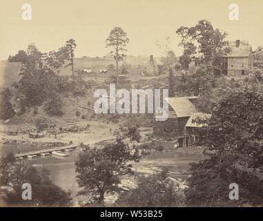 Jericho Mills,Anna, Virginia, Alexander Gardner (Amerikanische, geboren in Schottland, 1821-1882), Washington, District of Columbia, USA, Mai 1864, Eiweiß Silber drucken, 17,7 × 22,9 cm (6 15/16 × 9 in Stockfoto