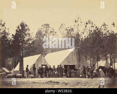 Beauftragte Abteilung, Head-Quarters Armee des Potomac, Timothy H. O'Sullivan (American, um 1840 - 1882), Alexander Gardner (Amerikanische, geboren in Schottland, 1821-1882), Washington, District of Columbia, USA, Februar 1864, Eiweiß Silber drucken, 17,3 × 22,4 cm (6 13/16 × 8 13/16-in Stockfoto