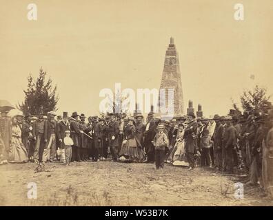 Einweihung des Denkmals am Bull Run Battle-Field, William Morris Smith (American, aktive 1860s), Alexander Gardner (Amerikanische, geboren in Schottland, 1821-1882), Washington, District of Columbia, USA, Juni 1865, Eiweiß Silber drucken, 17,8 × 22,9 cm (7 x 9 in Stockfoto