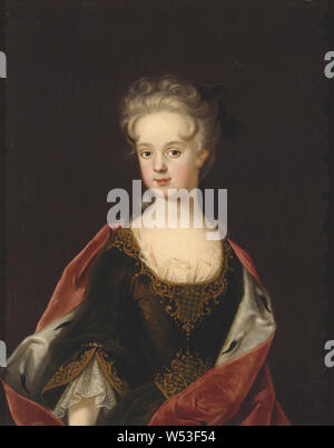 Johan Starbus, Königin Maria Charlotta Leszczynska, Maria Leszczynska, Königin von Frankreich, Malerei, Portrait, Marie Leszczynska, 1712, Öl auf Leinwand, Höhe 79 cm (31,1 Zoll), Breite 65 cm (25,5 Zoll), Signiert, J. Starbus pintz Stockfoto