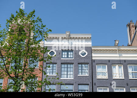 Typische holländische Canal House styles. Stockfoto