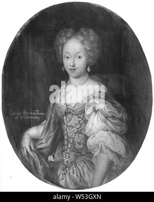 David von Krafft, Prinzessin Eleonora Dorothea, Eleonora Dorothea, 1647-1683, Prinzessin von Würtemberg-Stuttgart, Malerei, Öl auf Leinwand, Höhe 82 cm (32,2 Zoll), Breite 66 cm (25,9 Zoll) Stockfoto