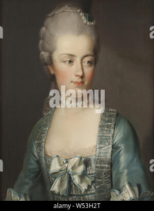 Joseph Hickel, Königin Marie Antoinette, Marie Antoinette, 1755-1793, Erzherzog von Österreich, Königin von Frankreich, Malerei, Portrait, zwischen ca. 1773 und ca. 1774, Öl auf Leinwand, Höhe 65 cm (25,5 cm), Breite 50 cm (19,6 Zoll) Stockfoto