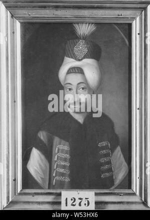 Selim III., 1761-1808, Sultan der Türkei, Malerei, Portrait, Öl auf Leinwand, Höhe 34 cm (13,3 Zoll), Breite 25 cm (9,8 Zoll) Stockfoto