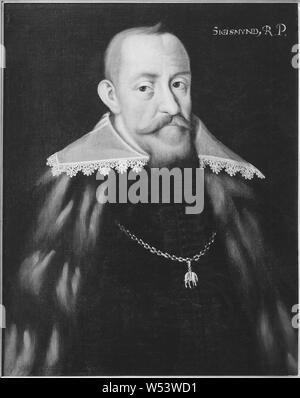 König Sigismund Sigismund, 1566-1632, König von Schweden und Polen, Malerei, Portrait, Sigismund III Vasa, Öl auf Leinwand, Höhe, 71 cm (27,9 Zoll), Breite 58 cm (22,8 Zoll) Stockfoto