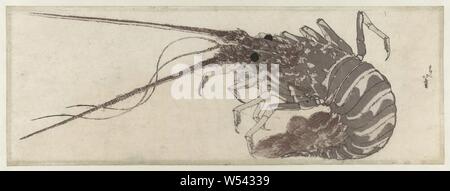 Kaisergranat, Katsushika Hokusai (auf Objekt erwähnt), Japan, 1800 - 1805, Papier, Farbholzschnitt, H 184 mm x B 511 mm Stockfoto