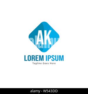 AK Schreiben Logo Design. Kreative Moderne AK Buchstaben Symbol Abbildung design Stock Vektor