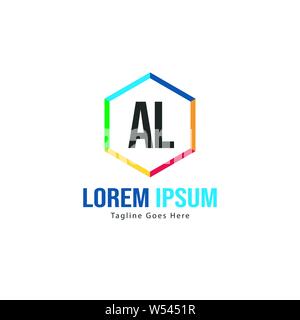 AL Schreiben Logo Design. Kreative Moderne AL Buchstaben Symbol Abbildung design Stock Vektor
