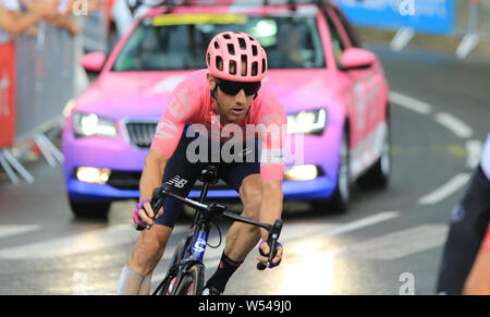 25. Juli 2019, Embrun, Valloire, Provence-Alpes-C&#xf4;te d'Azur, Frankreich; eine Tour de France Etappe 18; Michael Woods, EF Education First Stockfoto