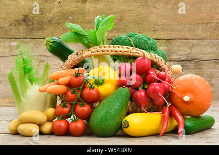 Frische und gesunde vegetarische Obst Stockfoto