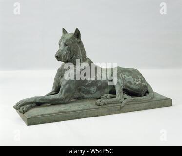 Dänische Hund, George Gardet, Paris, in oder vor 1904, bronze (Metall), H 74 cm x B 142 cm x T 49,5 cm w 135 cm x T 47 cm w 117 kg Stockfoto