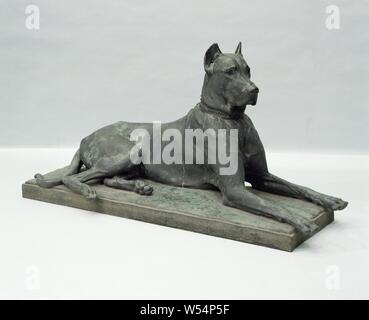 Dänische Hund, George Gardet, Paris, in oder vor 1904, bronze (Metall), h 70 cm x W 79 cm x d 56 cm w 138 cm x T 46 cm w 119 kg Stockfoto