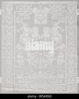 Eugenius von Savoyen erobert Timisoara und Belgrad, Anonym, 1717 Napkin