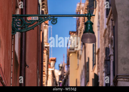 Venedig, Italien, Straße Kanäle und typische Gebäude Stockfoto