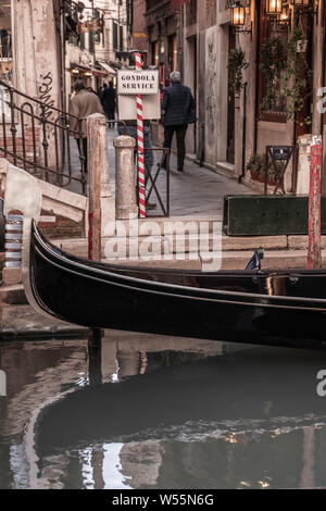 Venedig, Italien, Straße Kanäle und typische Gebäude Stockfoto