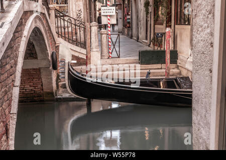 Venedig, Italien, Straße Kanäle und typische Gebäude Stockfoto