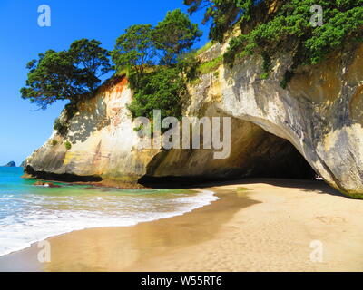 Cathedral Cove auf der Coromandel Halbinsel in Neuseeland Stockfoto