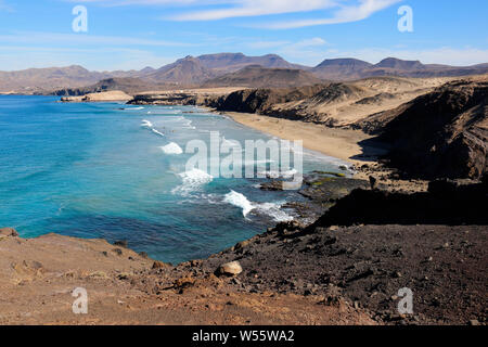 Impressionen: Playa Del Viejo Rey, Atantischer Ozean bei Istmo de La Pared, Jandia, Fuerteventura, Kanarische Inseln, Spanien/Fuerteventura, Kanarische I Stockfoto