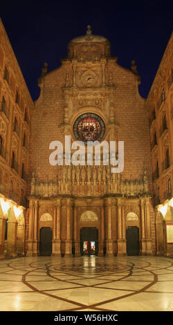 Santa Maria de Montserrat Kloster in der Nähe von Barcelona. Spanien Stockfoto
