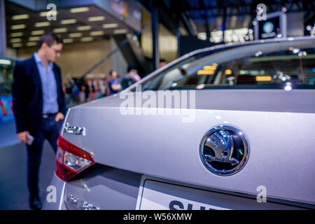 ---- Einen Skoda Superb Auto ist während des 16. China (Guangzhou) Internationale Automobil Ausstellung angezeigt, auch als Auto Shanghai 2018, in G bekannt Stockfoto