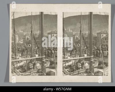 Bergen. Fisketor Fett, KK, 1900 - 1940 Stockfoto