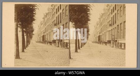 Heerengracht in der Nähe des Heerenstr., Pieter Oosterhuis, 1852 - 1870 Stockfoto