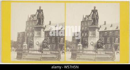 Den Haag, Willem II Statue, anonym, 1854-1870 Stockfoto