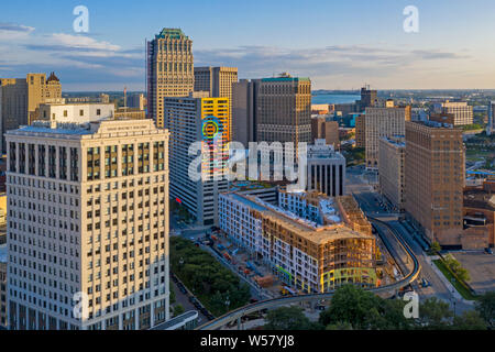 Downtown Detroit, Michigan. Stockfoto