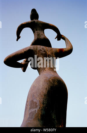 Mutter und Kind moderne Kunst in Bangkok, Thailand in Südostasien Fernost Stockfoto