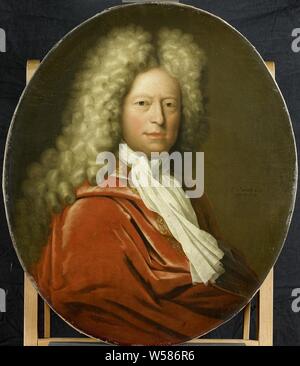 Portrait von Herrn Brust, Büste in oval Rechts., Pieter Van der Werff, 1710, Leinwand, Ölfarbe (Lack), h 80 cm x W 68 cm d: 6,5 cm Stockfoto