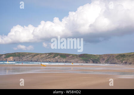 Newgale Strand, Pembrokeshire, Wales, UK Stockfoto