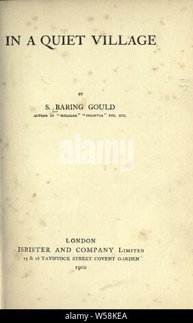 In einem ruhigen Dorf: Baring-Gould, S. (Sabine), 1834-1924 Stockfoto