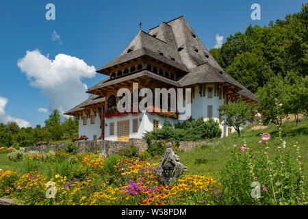 Gebäude der Klosteranlage, Barsana, Banat, Rumänien Stockfoto